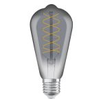Ledvance Vintage 1906 LED E27 Edison Smoke 7.8W 360lm - 818  | Dimmbar - Ersatz Für 30W