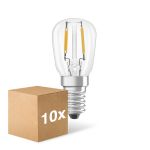 Mehrfachpackung 10x Ledvance Special LED E14 Röhre one-handed Fadenlampe Klar 1.3W 110lm - 827  | Ersatz Für 12W