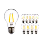 Mehrfachpackung 10x LED E27 Birne Fadenlampe Klar 8.5W 1055lm - 827 | Dimmbar - Ersatz für 75W