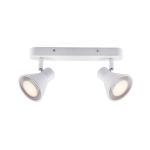 Nordlux Eik 2 Spot Métal Blanc | Convient pour 2x GU10