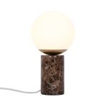 Nordlux Lilly Lampe De Table Verre Brun | Convient pour 1x E14