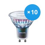 Lot 10x Philips MASTER LED Spot ExpertColor GU10 PAR16 5.5W 355lm 36D - 927 Blanc Très Chaud | Meilleur rendu des couleurs - Dimmable - Équivalent 50W