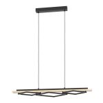 Eglo Suspension Luminaire Boyal Bois Noir, Brun 42W 3500lm - 830  | Dimmable