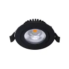 LED inclinable Spot Noir Ronde 6W 550lm 60D - 927 | 85mm - IP54 - Dimmable - Meilleur rendu de couleur
